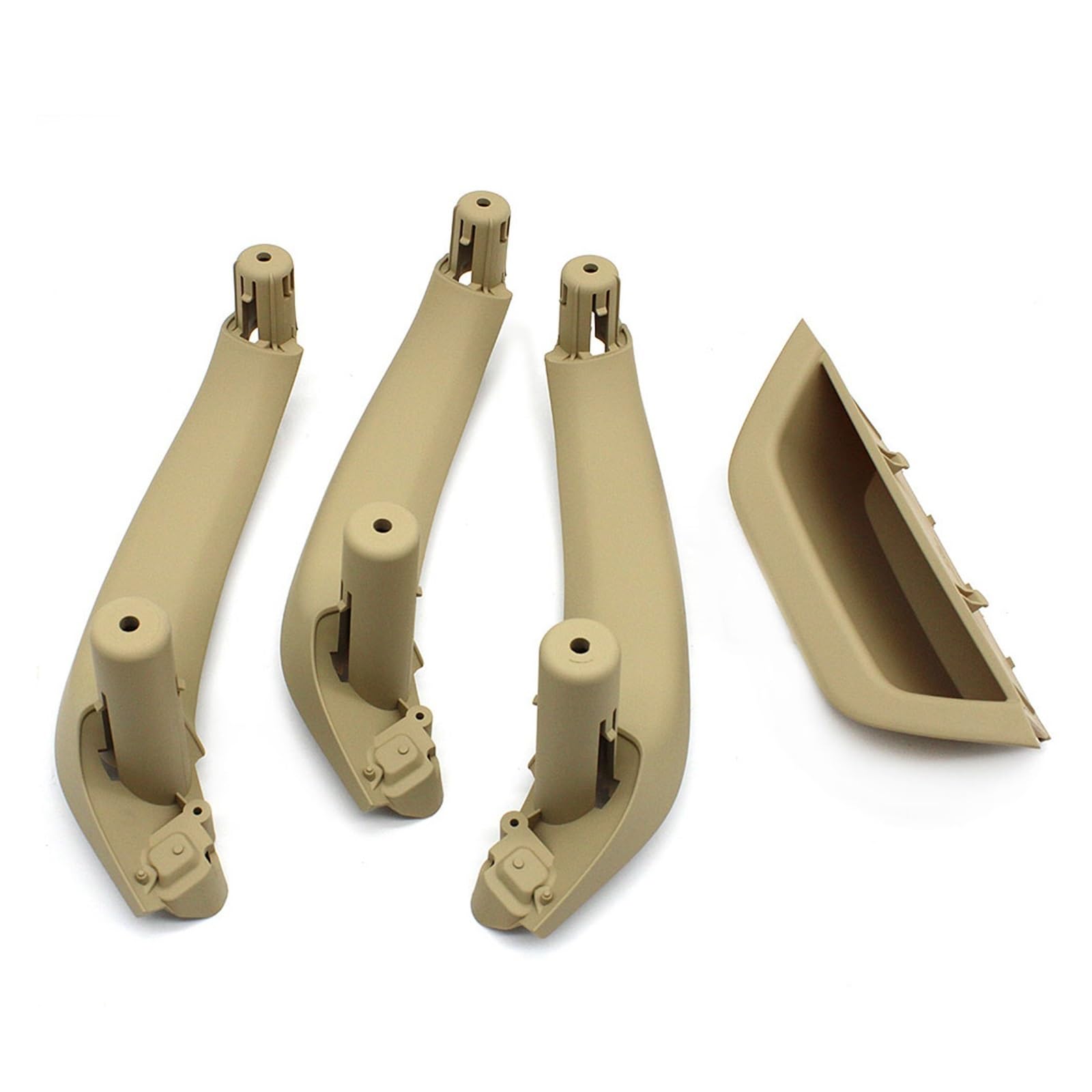 PBPLZWVWA Car Inside Door Handle Pull Trim Cover for X3 X4 F25 F26 4PCS Passenger Door Inside Handle Cover Armrest Panel Inner Pull Trim LHD RHD(RHD-Beige)