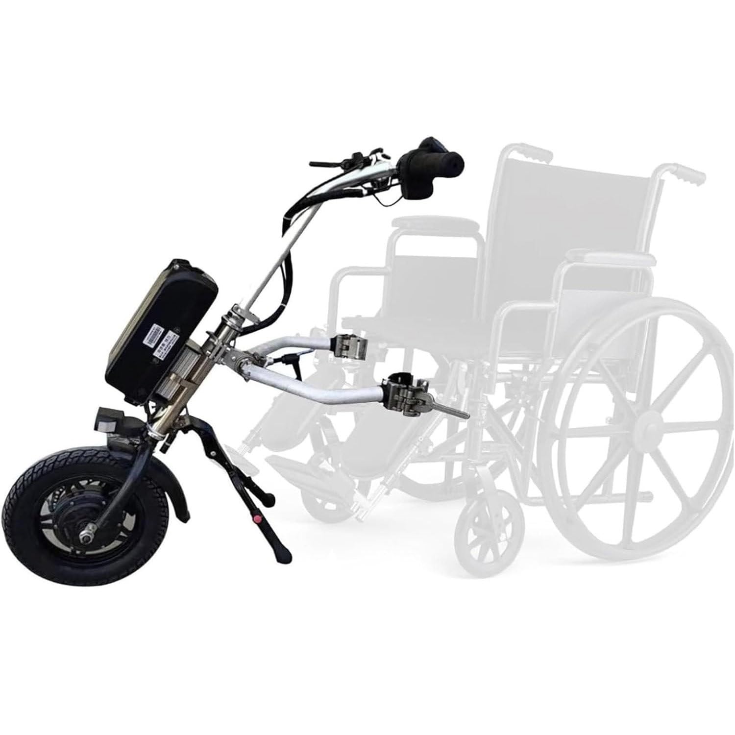 Kit De Conversión a Silla De Ruedas Eléctrica De 500 W, Batería De 17 Ah Y 48 V Con Autonomía De 80 Km, 3 Velocidades Ajustables, Pantalla Lcd, Para Conversión De Silla De Ruedas Manual a Eléctrica(B)