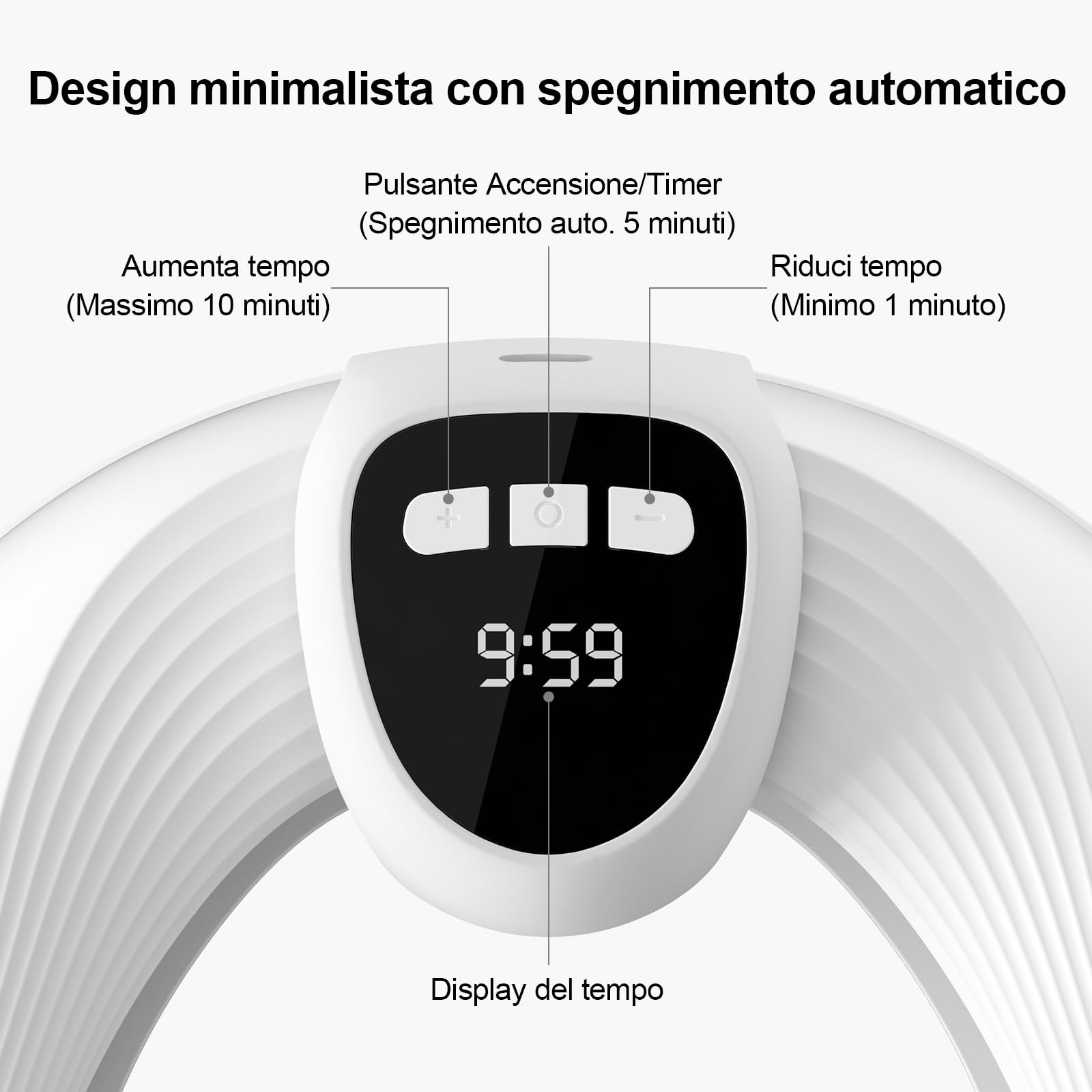 Dispositivo Unghie LED, 500nm Blu & 940nm Rosso, 26 LED Ricaricabile | 26 LED luce blu 500nm & rossa 940nm, timer integrato. Per unghie mani e piedi, facile uso domestico.