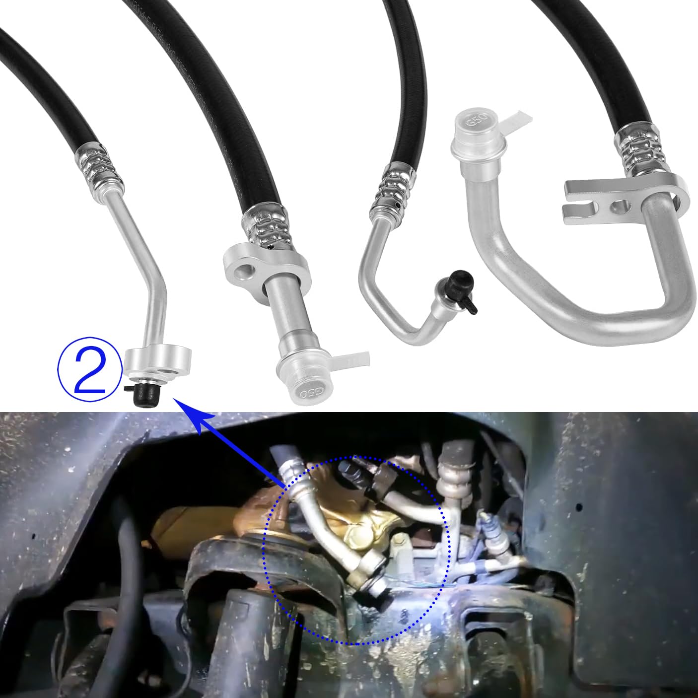 AT34653 Rear AC Line Kit For Acadia, Traverse, Enclave, Outlook 2007-2017 - View #3