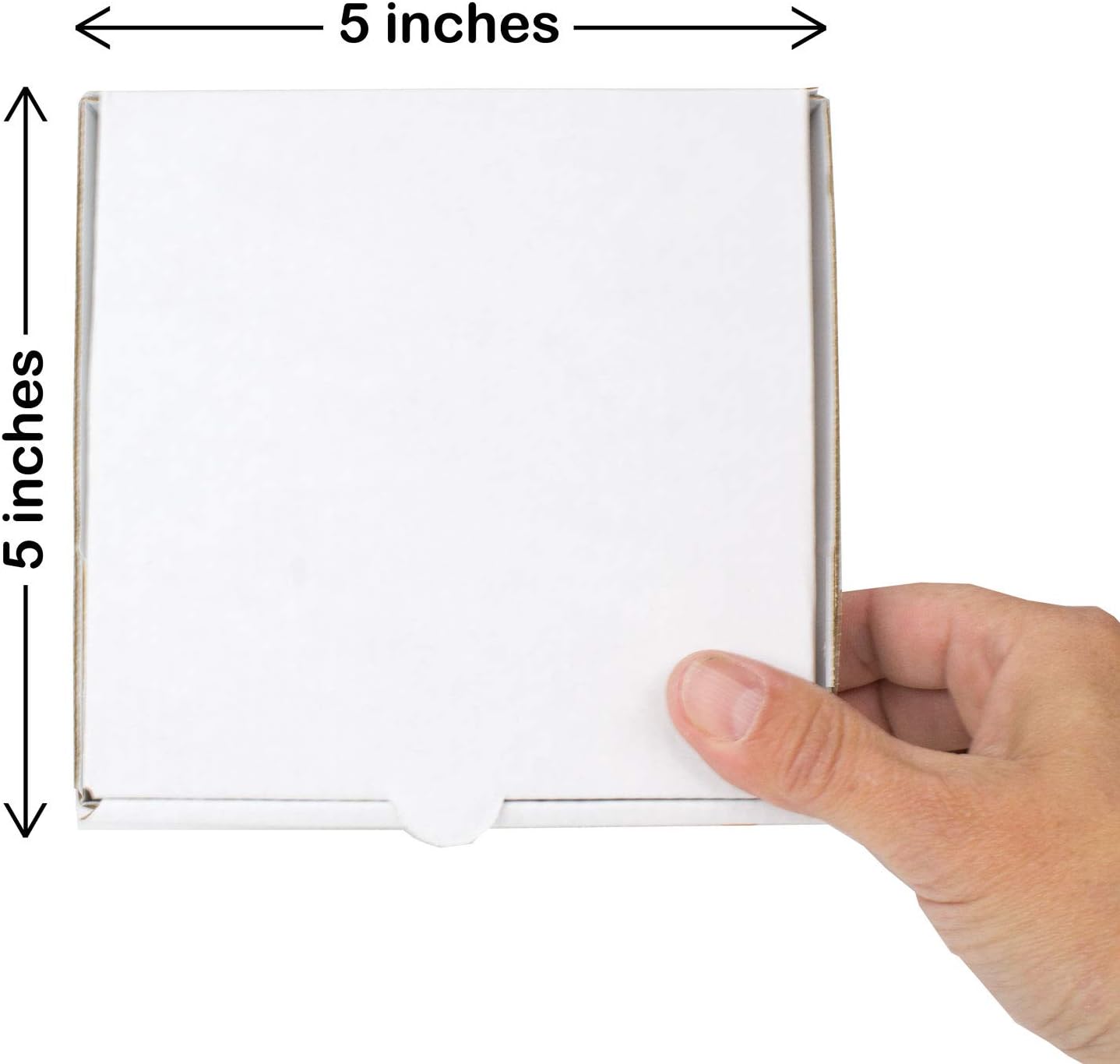 Blасk Frіdау 🔥 5 White Mini Pizza Boxes (8 Pack) - Chica and Jo Brand - Square Flat Cardboard Boxes 5 x 5 x 1 (8)