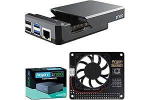 Argon NEO Case with Cooling Fan HAT for Raspberry Pi 4