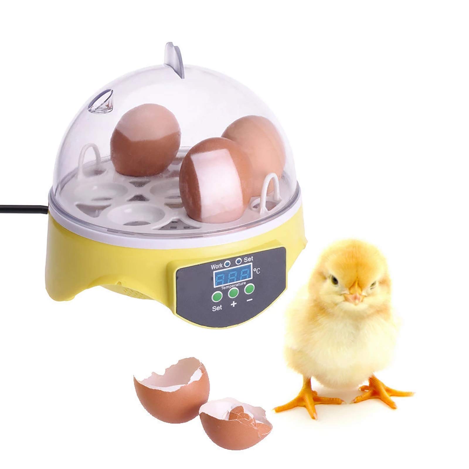 Outil d'éclosion de volaille avec écran numérique LED et incubateur d'oeufs de poule