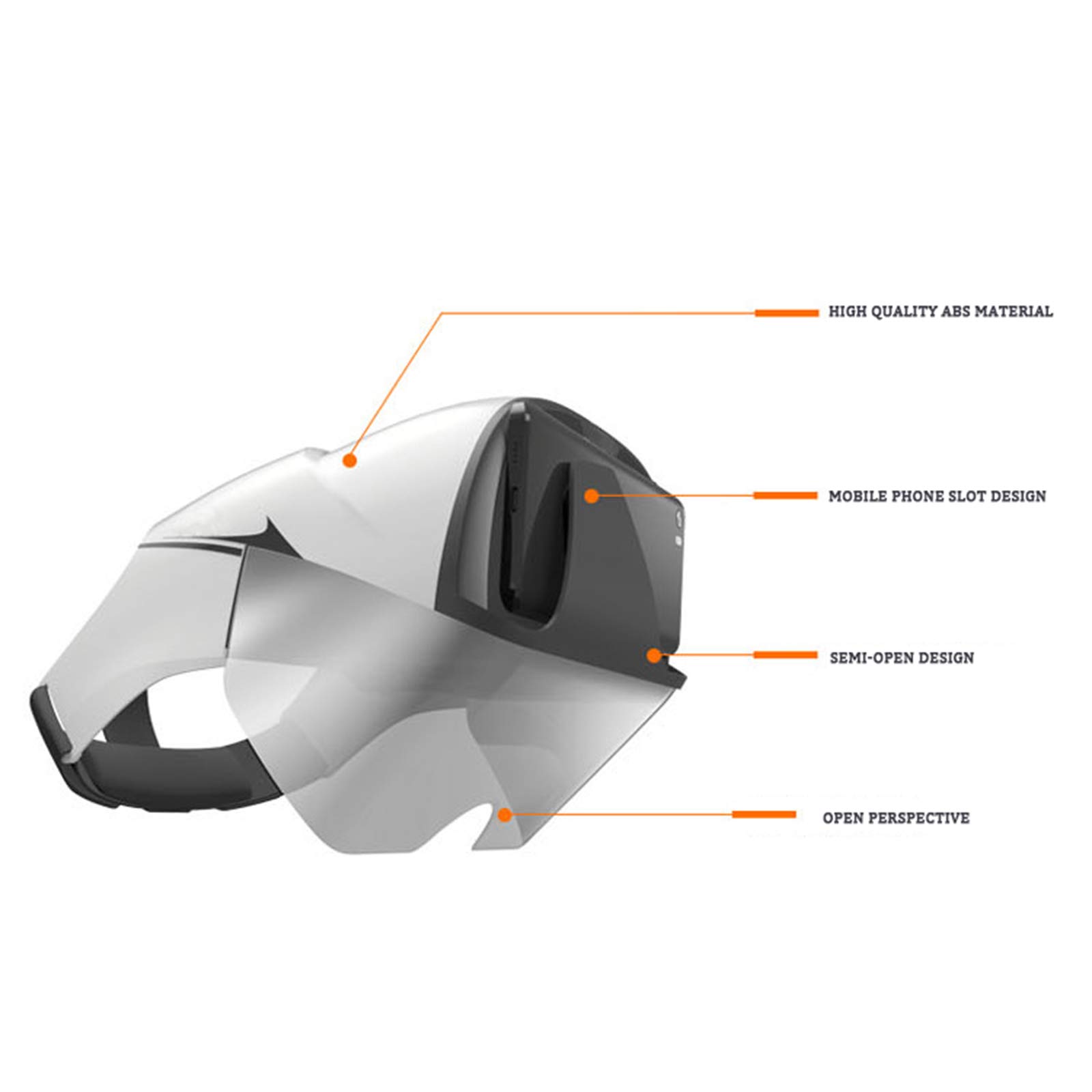 Zestaw słuchawkowy VR 3D VR okulary VR gogle do iPhone/telefonów z systemem Android na ekranie 4,2-5,7 cala, zestaw słuchawkowy do gier i filmów