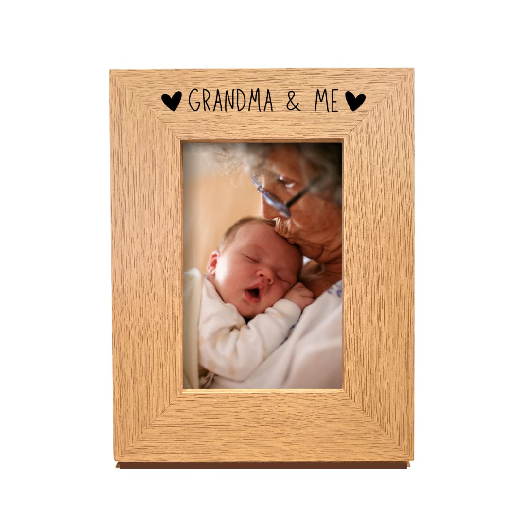 Second Ave Oak 6x4 Portrait Picture Photo Frame Grandma & Me Gift Mother's Day
