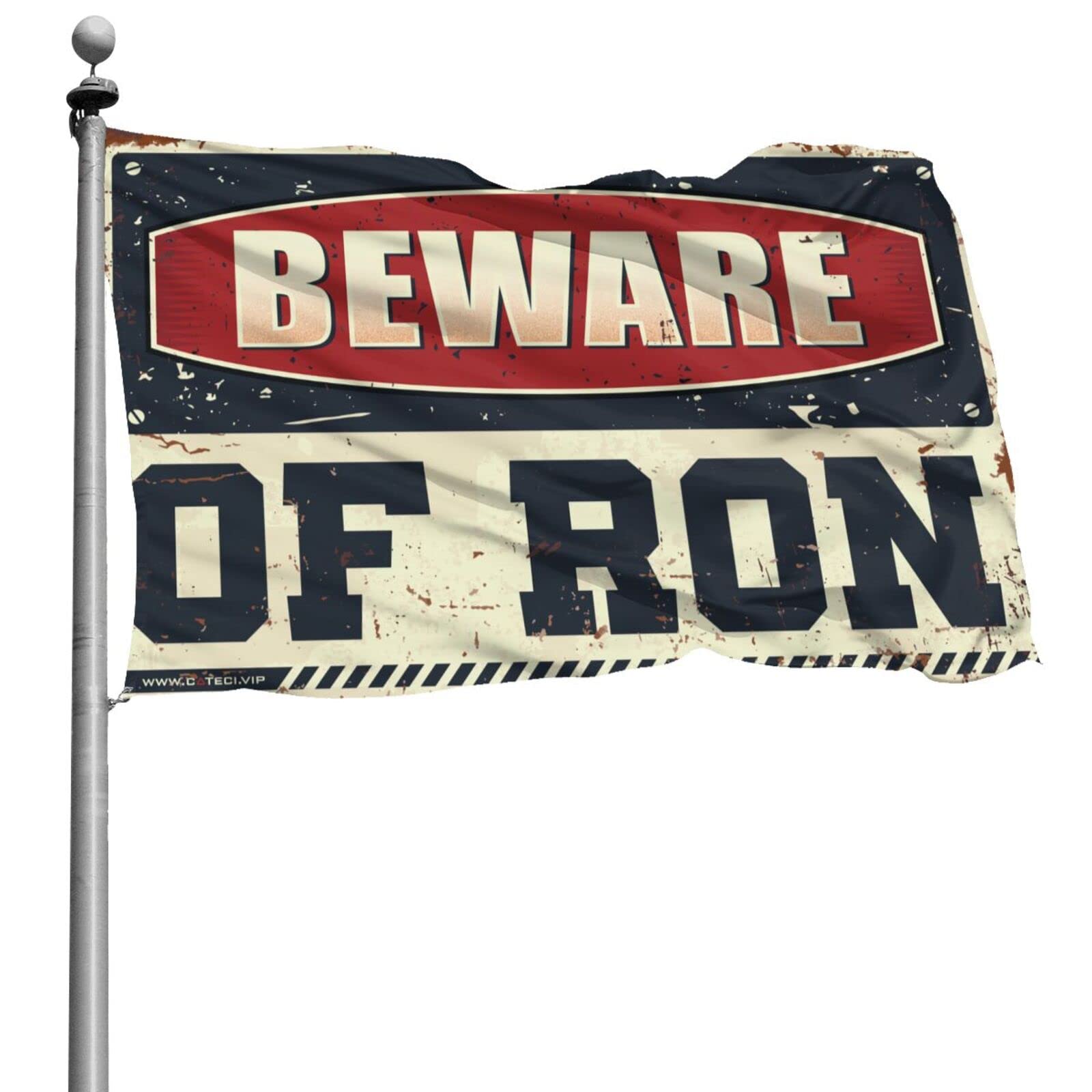 Drapeaux muraux pour homme Beware of Ron pour masquer un grand mur