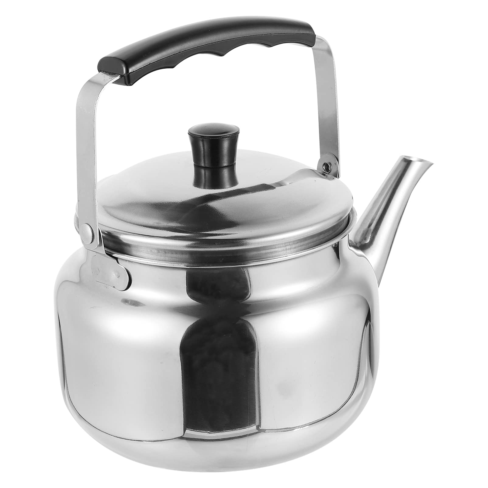 Angoily Edelstahl Teekessel 1.5 Liter Wasserkessel Für Camping Und Outdoor Kochen Mit Antiskal-Griff Kompakter Teekessel Für Zuhause Küche Und Picknick