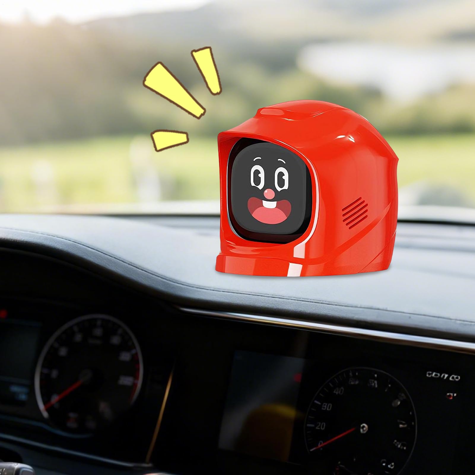 Ozdoby Do Samochodowej Deski Rozdzielczej Ładowalne Zabawne Figurki | Samochodowe Elektryczne Do Deski Rozdzielczej Dla Ciężarówek RV SUV Długich Jazd Wycieczek Dojazdów Kobiet Mężczyz
