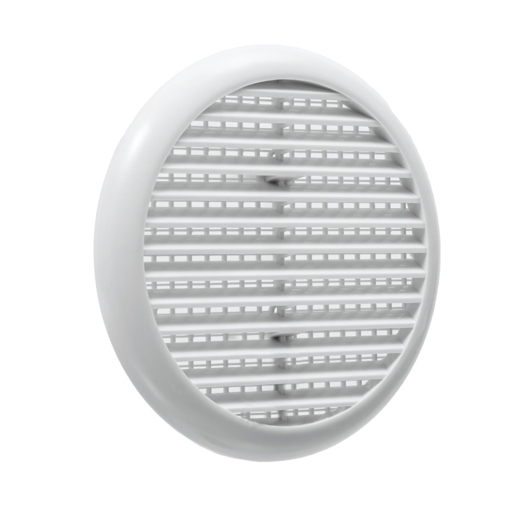 Map Louvre Air Vent Cover for Openings 80-152mm, Integral Flyscreen Mesh, for Bathroom, Kitchen, Shed, Garage, External & Internal Walls (1, White)