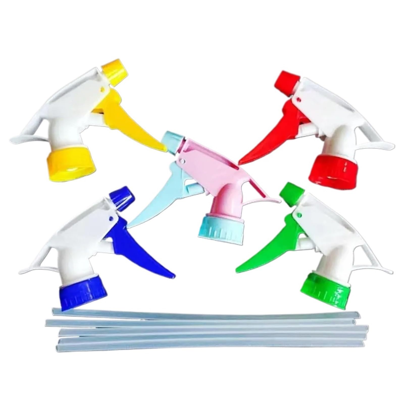Boquilla de Botella pulverizadora, Repuesto gatillo plástico, Suministros jardinería, Equipo riego, Cabezal Multiusos(Random colors-50pcs)