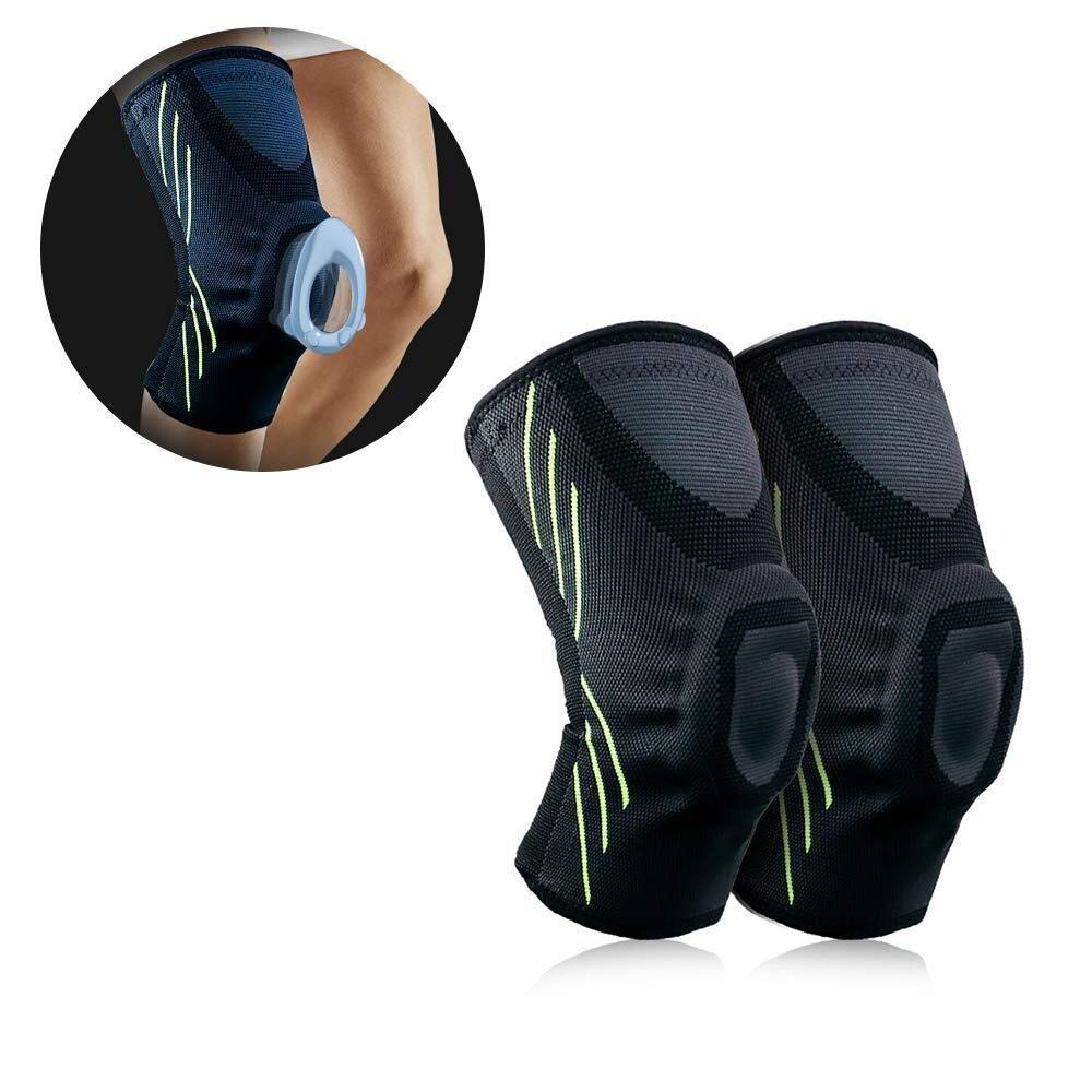 Rodilleras deportivas antideslizantes con soporte de compresión para artritis