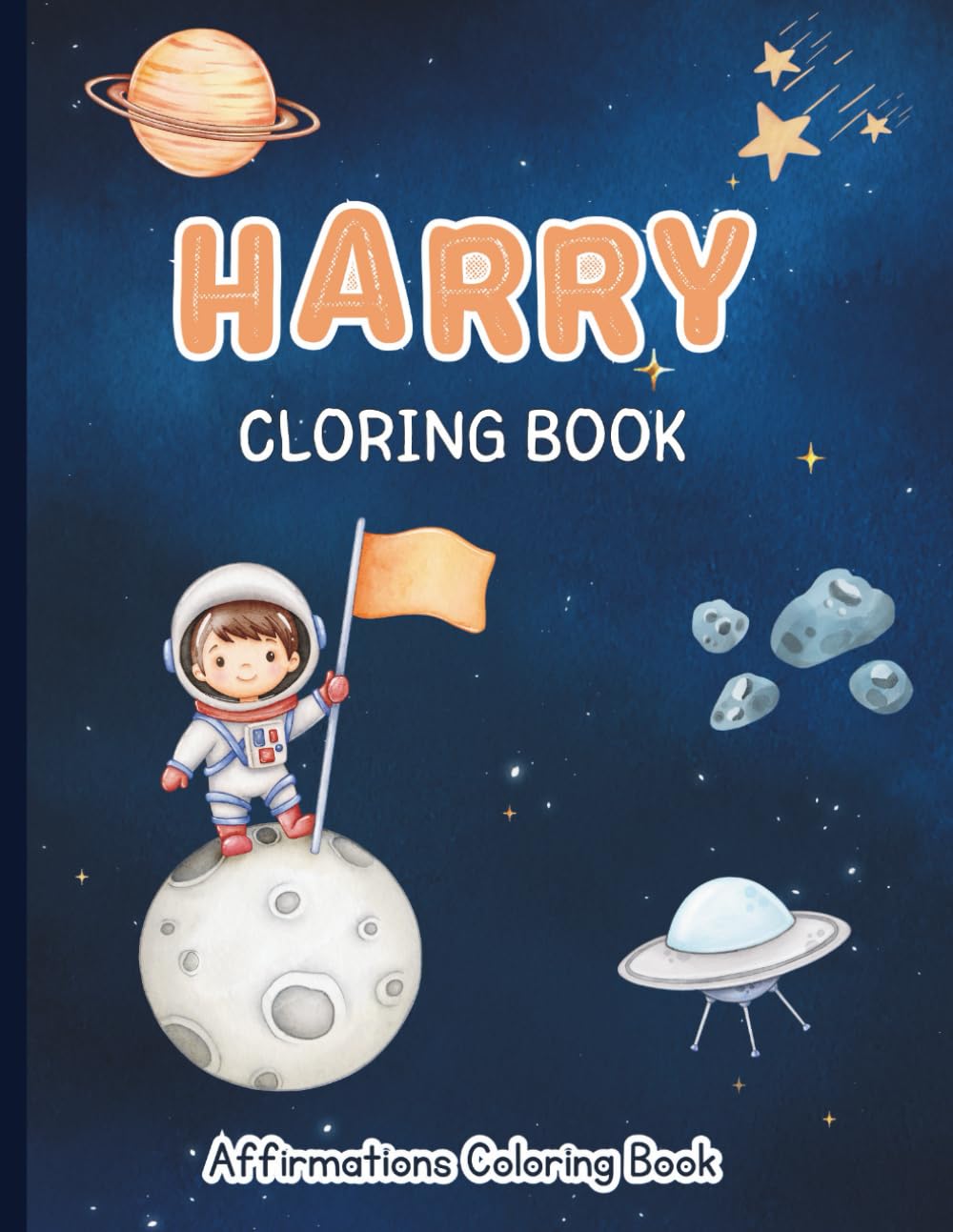 Harry Coloring Book: Affirmations Coloring Book, A Creative Journey of Positive Empowerments