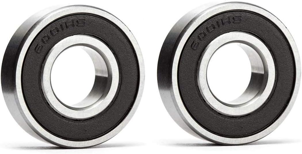 Donepart 6001-2RS Ball Bearing 6001 Bearing Small Bearing 12mm ID 28mm OD 8mm Width ABEC3 High Speed Double Sealed Bearings for Electric Motor, Wheels, Bike, Mower, Spinners (2 Pack)