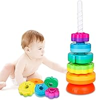 Vista 1 de LBAIBB Spin Stack Toys,Baby Spinning Toy ABS Plastic and Color Rainbow Design,Focus on Children Educational and Interactive Learning's Stack Toys