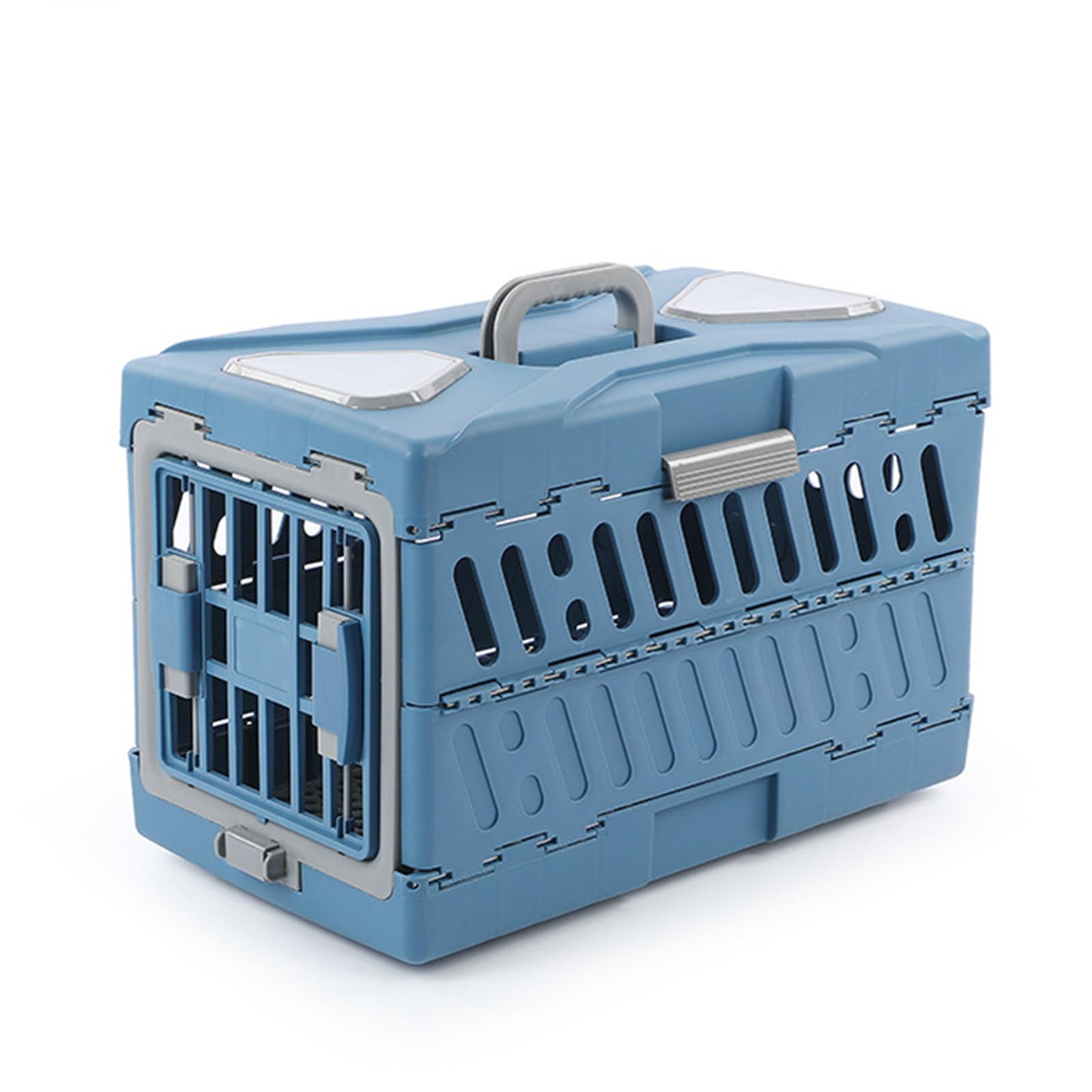 Maleta portátil para Mascotas, Jaula Plegable portátil para Perros, Jaula para Gatos, Funda de Vuelo Transpirable para Mascotas al Aire Libre,B