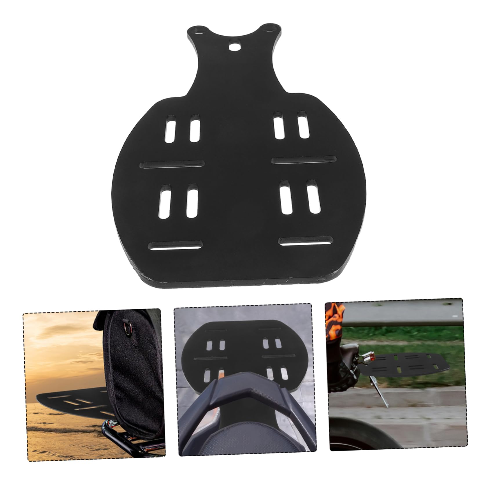 Portapacchi Posteriore in Acciaio per Bicicletta Elettrica e Scooter