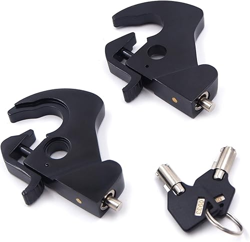 Miniatura 9 de HTTMT - Kit de pestillo de bloqueo desmontable compatible con el portaequipajes Touring Sissy Bar 1984-2020 PN MT502-003-RLS01-BK
