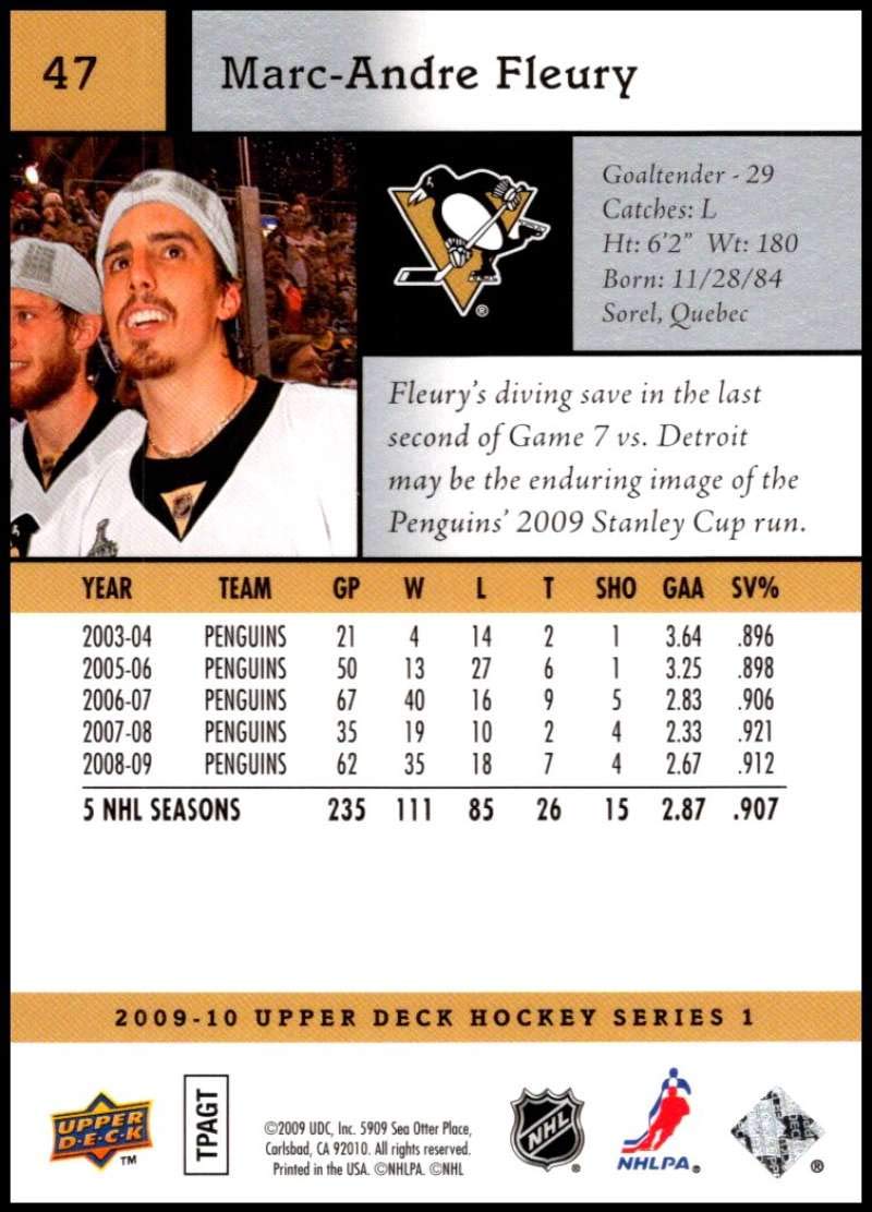 Amazon.com: 2009-10 Upper Deck Hockey Series 1#47 Marc-Andre