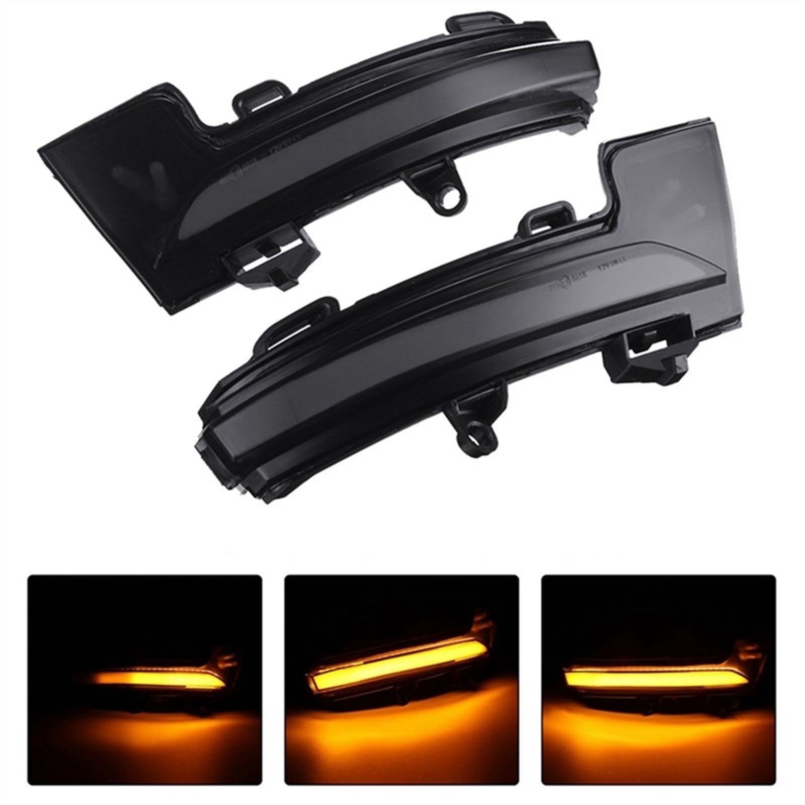 espejo lateral indicador Compatible Con VW Para T-Roc Para T-corss 2018 2019 2020 Luz Intermitente De Señal Giro Dinámica Para Coche Indicador Intermitente Espejo Lateral Intermitente Para Coche