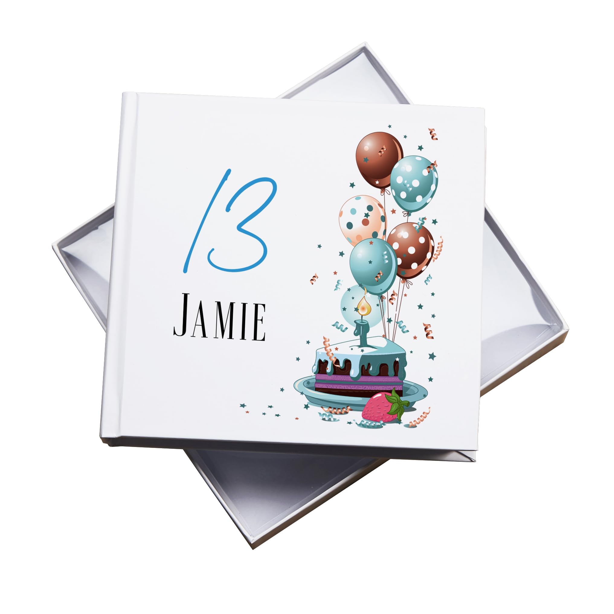 Ukgiftstoreonline White Personalised 13Th Birthday Gifts For Him Photo Album