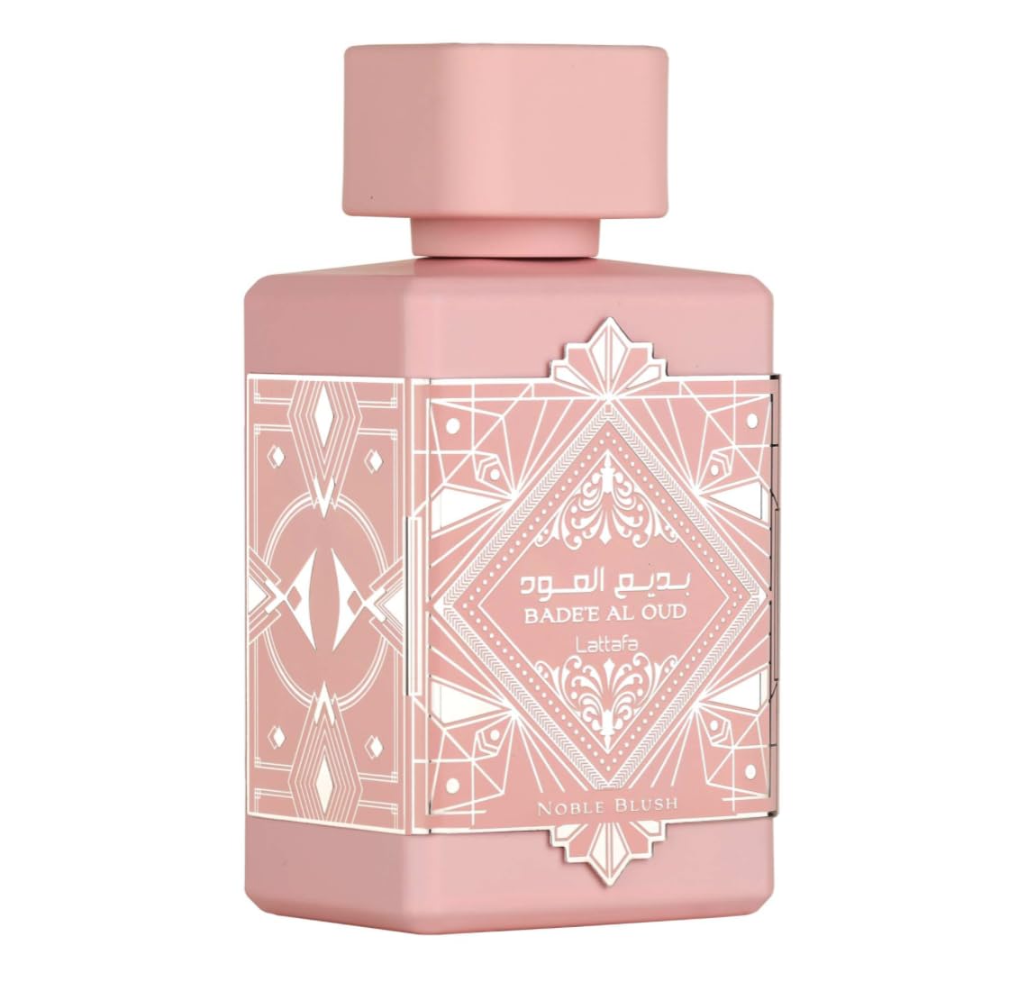 Perfume Badee Al Oud Noble Blush Original 100ML, Perfume Árabe para Mujer de Larga Duración, EDP Importado de Dubái, Incluye Atomizador 5ML, Fragancia Dulce, Florales y Orientales (Noble Blush)