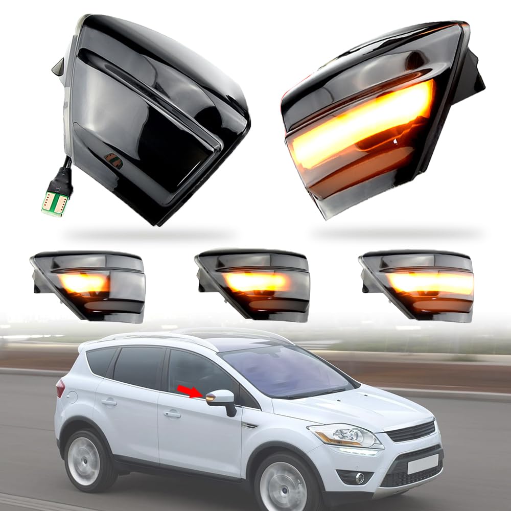 Per Ford Fiesta ST Line MK8 Puma Crossover ST 2018-2023 Dinamico Lampeggiante Indicatore di direzione Specchio Laterale Indicatore LED Lampeggiante Luce  34