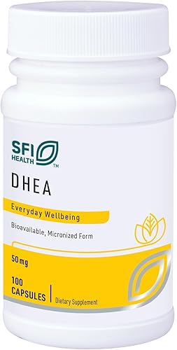Miniatura 1 de Klaire Labs SFI Health DHEA 50mg - Deshidroepiandrosterona derivada de ñame silvestre - Micronizada para una absorción superior - Suplemento
