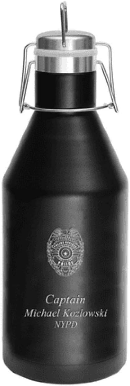 Executive Gift Shoppe | Police Shield Personalized 64 Ounce Growler