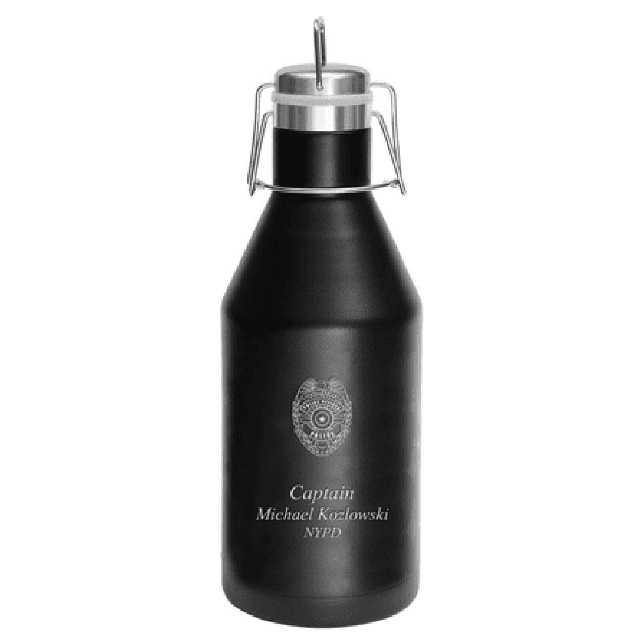 Executive Gift Shoppe | Police Shield Personalized 64 Ounce Growler