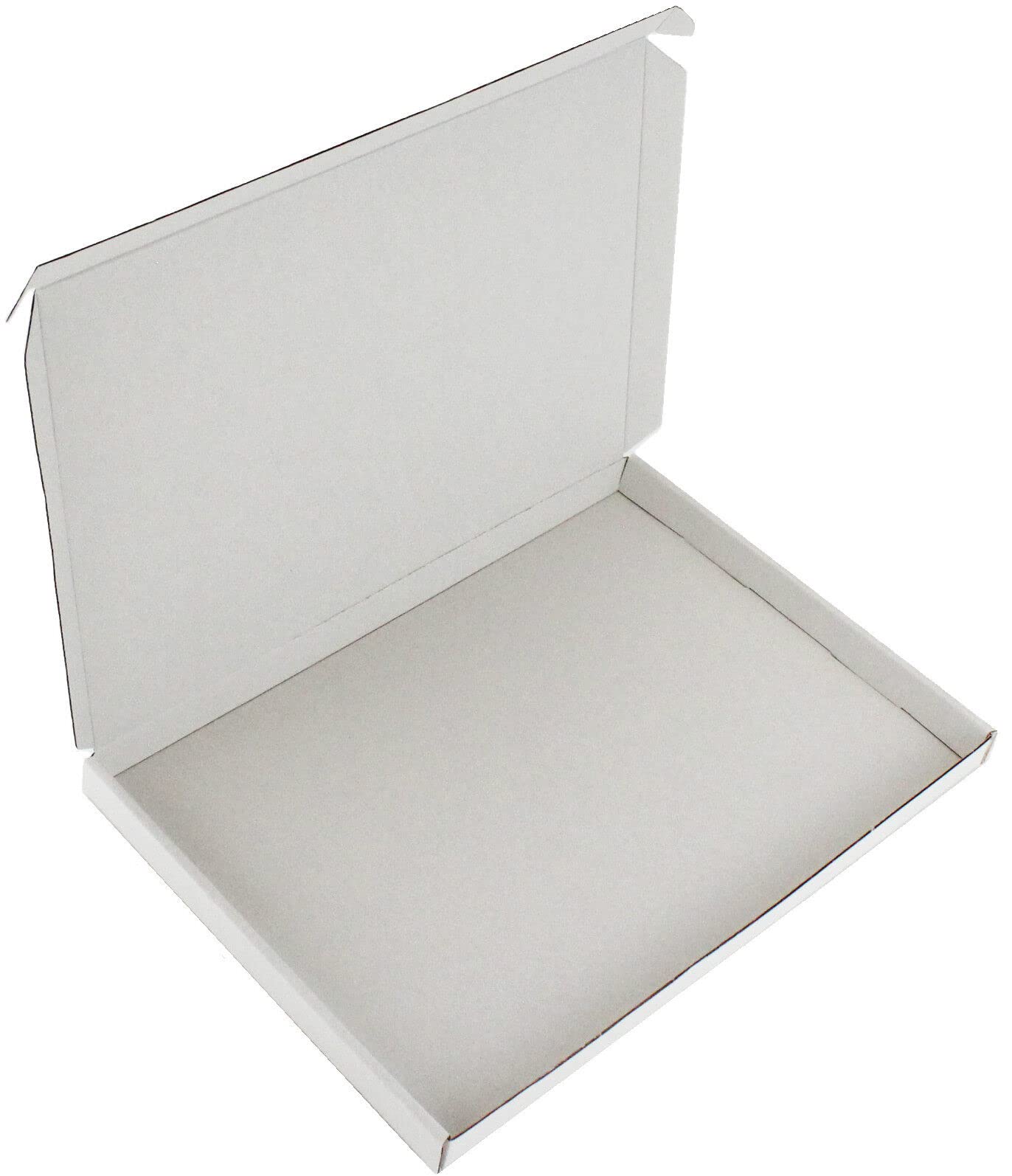 WHITE OR BROWN C4 C5 C6 DVD DL MINI BOXES LARGE LETTER CARDBOARD SHIPPING PIP (C4 (32cm x 22cm x 2cm), WHITE, 25)