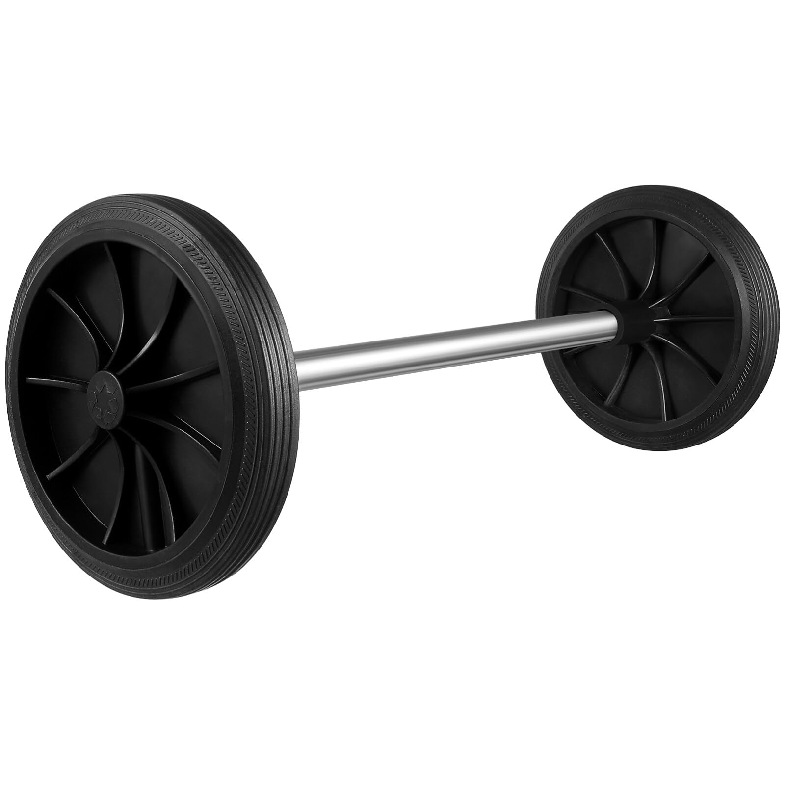 Baluue 1set Rubber Wheels for Trash Can Garbage Can Wheels with Hollow Shaft for Replacement and Outdoor Use Compatible with Trash Bins and Wastebasket Accessories-image-11