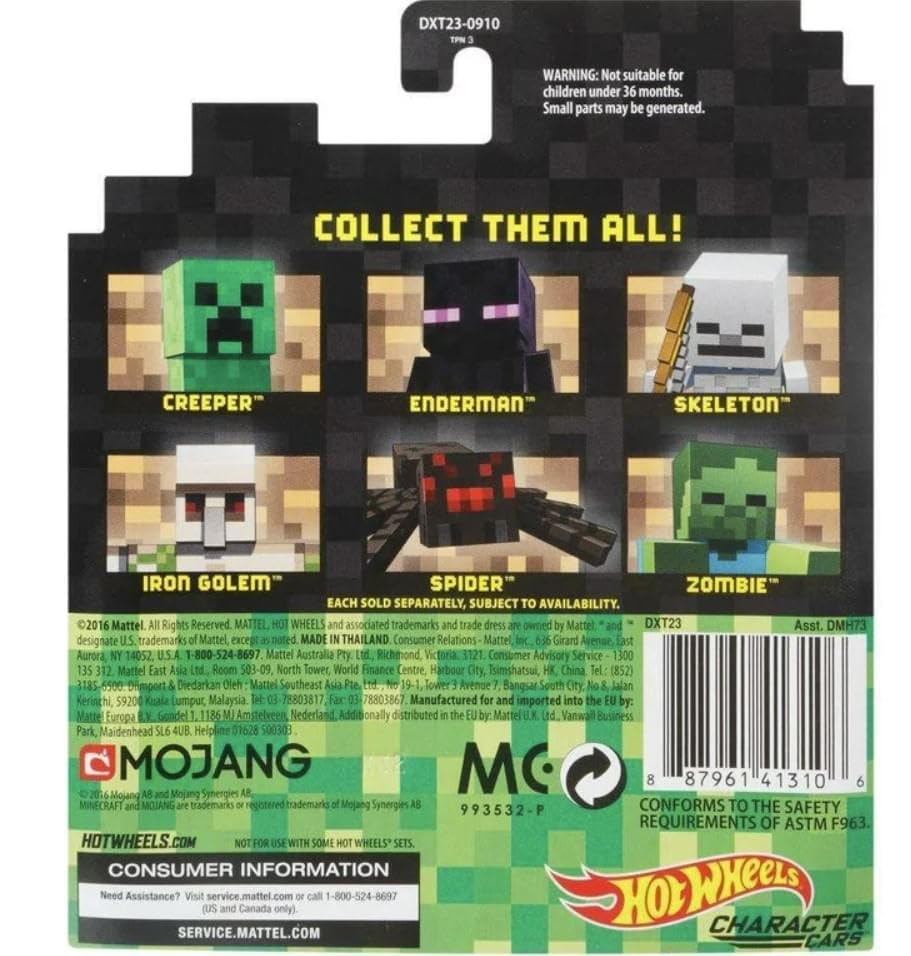 Hot Wheels 2020 Minecraft Gaming 64 Character Cars Enderman