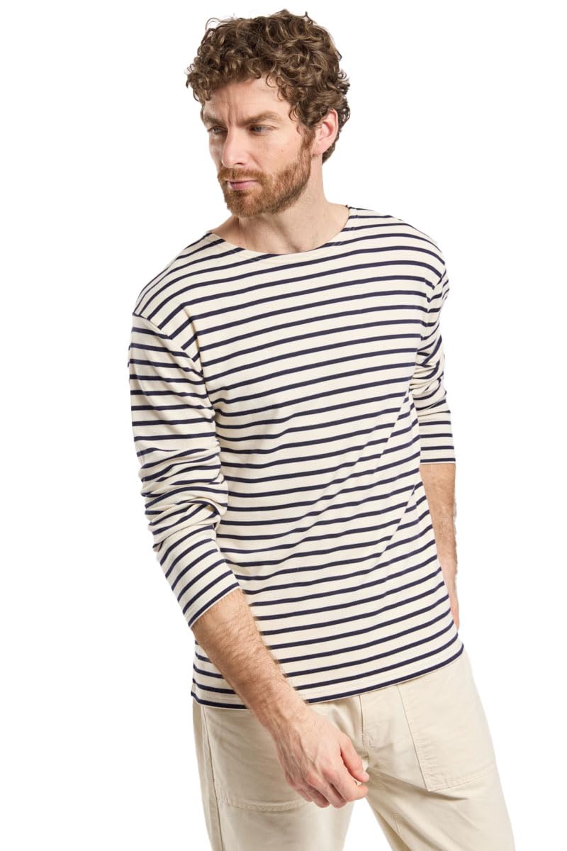 Armor Lux Men's Loctudy T-Shirt Not Applicable, Multicolour (Nature/Navire 395), XXX-Large (Manufacturer Size: 7)
