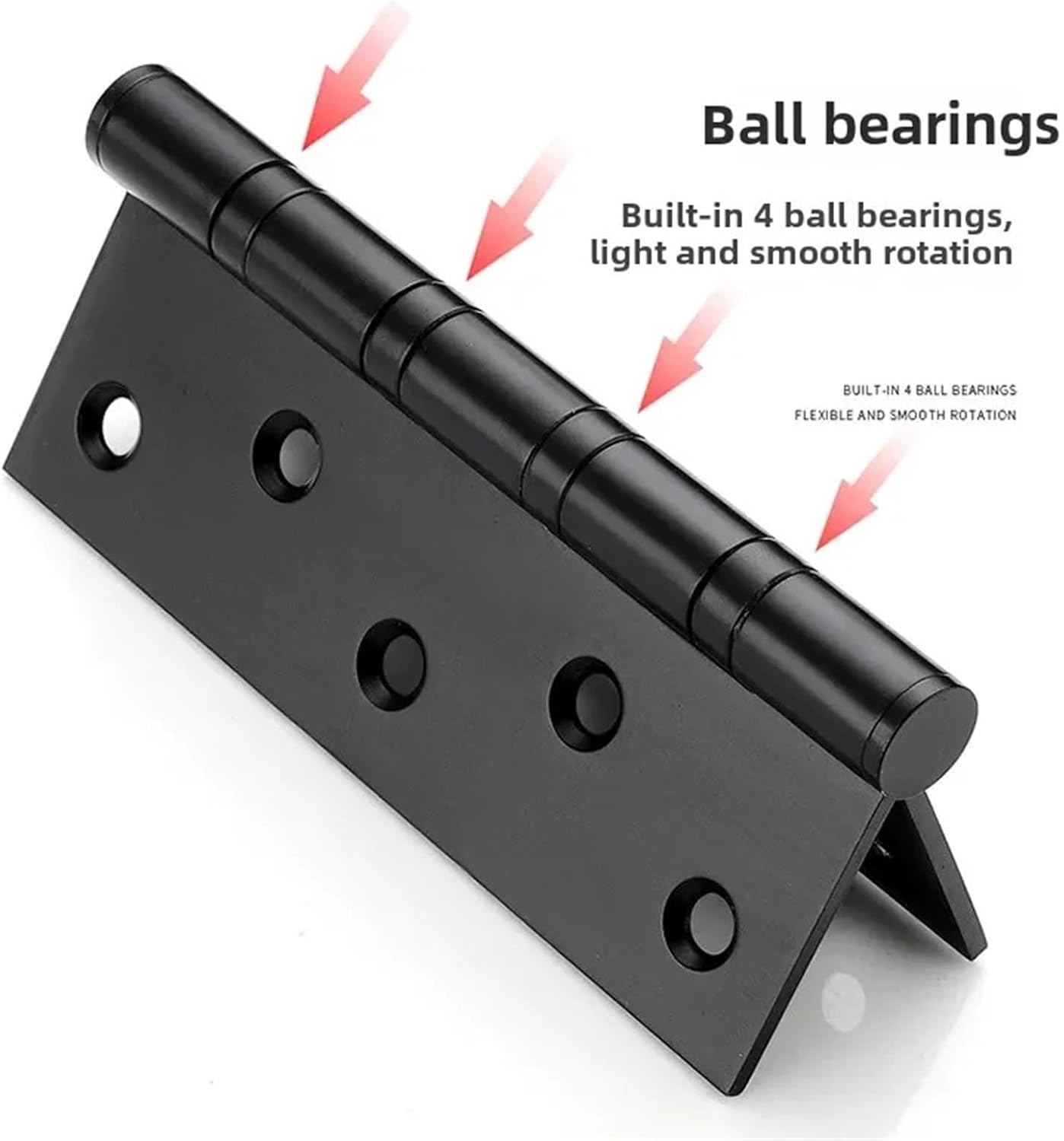 1pc Thickened Wide Stainless Steel Flat Opening Hinge 5 Inch 3.5 Inch Wide Silent Room Door Living Door Wooden(5-inch Brushed Silver (5X3.5*X3.0) 1)