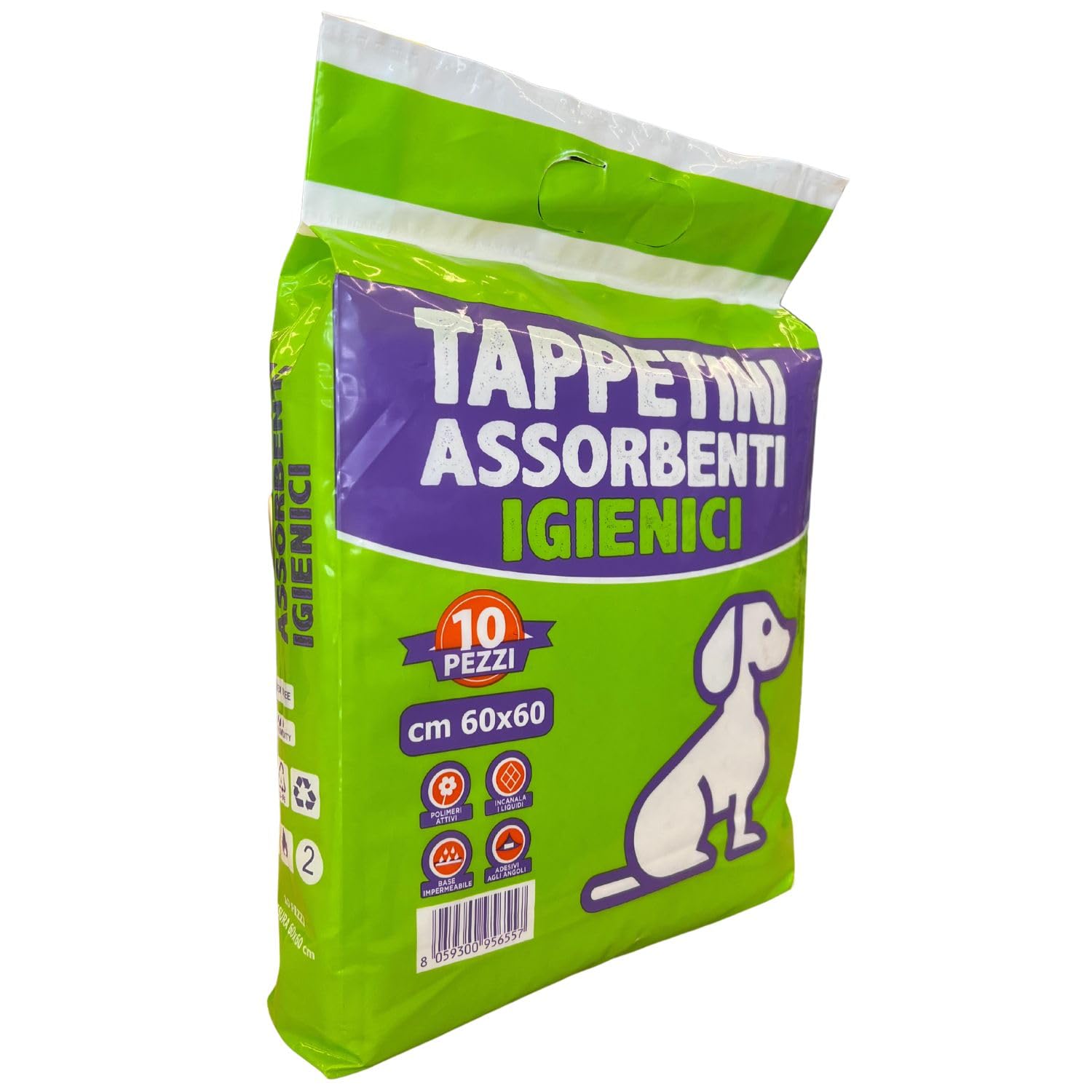 Tappetini Igienici Assorbenti Per Cani E Cuccioli, Tappetini Igienici Per Cani 60x60, Gatti Ed Animali, Super Assorbenti, Tappetini Igenici Traverise E Traverse (24 Pacchi (240 Pezzi))