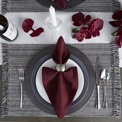 Dii Variegated Tabletop Collection, Placemat Set3X19, Gray, 6 Piece #TOP1
