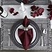 DII Variegated Tabletop Collection, Placemat Set3x19, Gray, 6 Piece