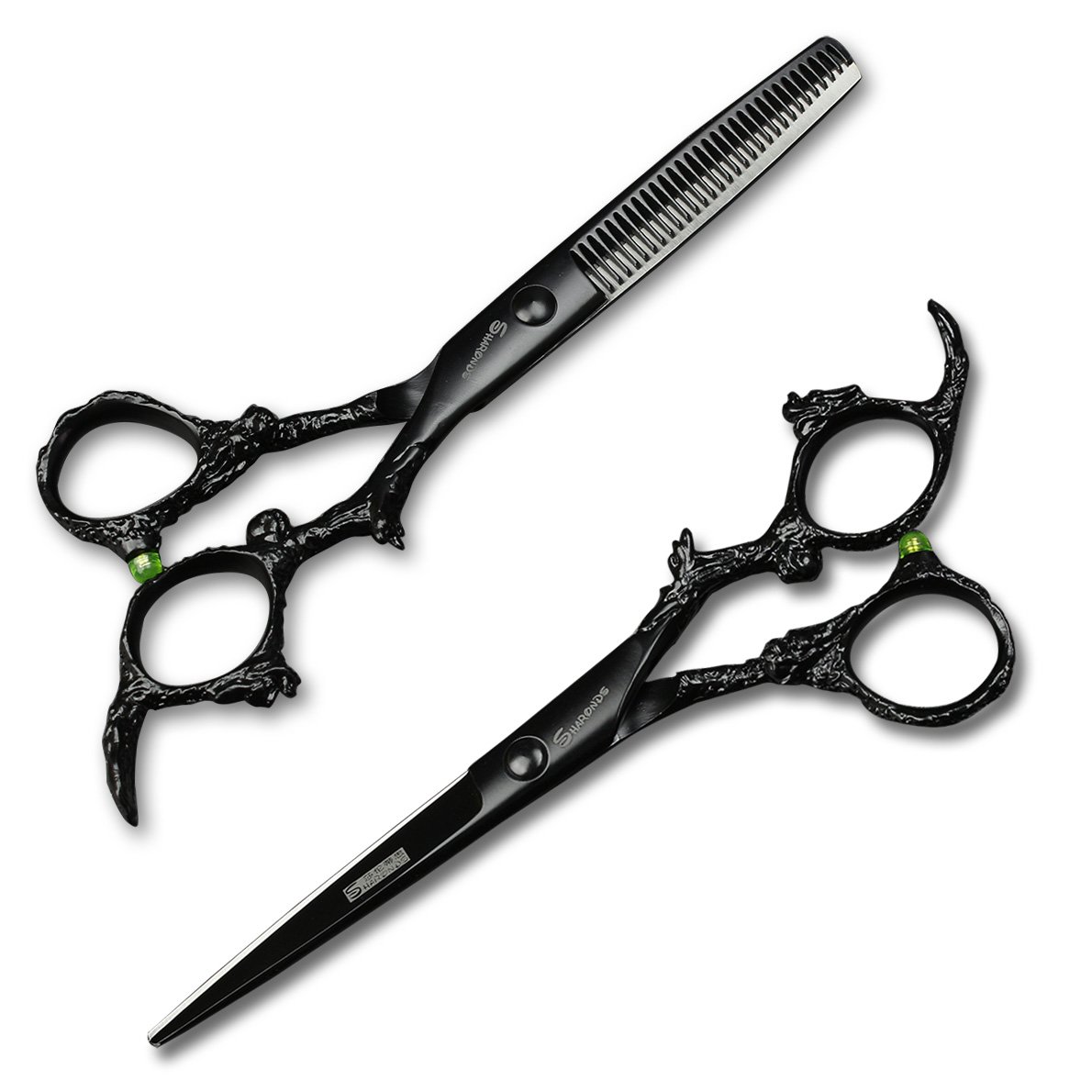 Porfessional - Tijeras de peluquería de acero inoxidable de 6 pulgadas, tijeras afiladas para corte de pelo para peluqueros, hombres, mujeres