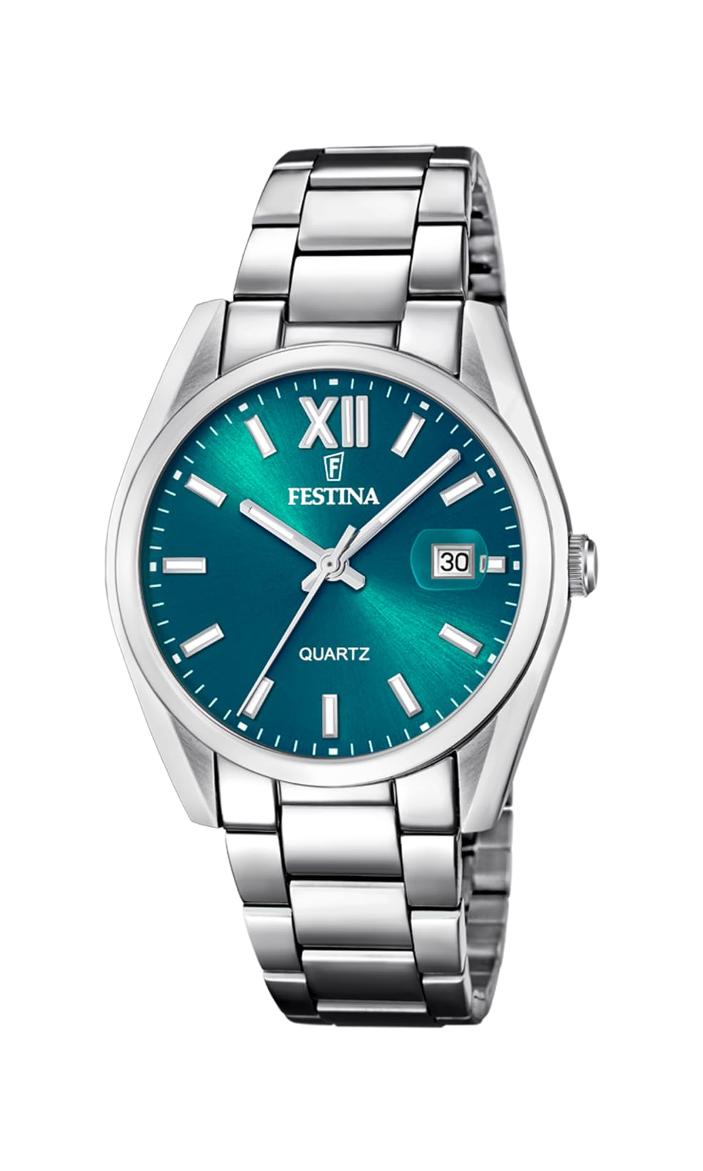 Festina Reloj Hombre F20683/3 Acero Clasico Caja de Acero Inoxidable 316l Plateado Correa de Acero Inoxidable 316l Plateado