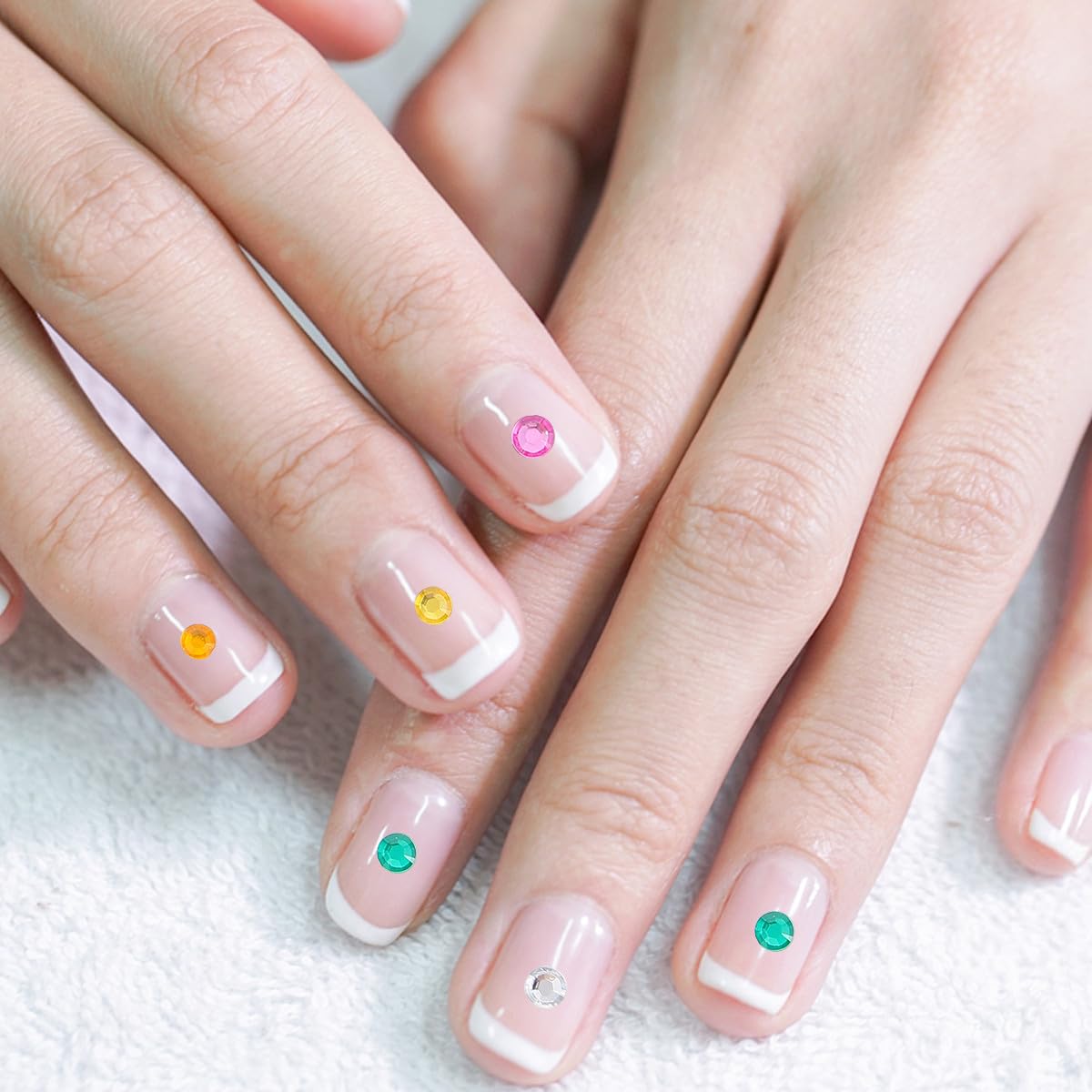 15pcs Acrylic Eye Diamond Stickers for Face Jewels DIY Rhinestone Crystal Stickers Multi-color for Festival Makeup and Stage Performance Random Color