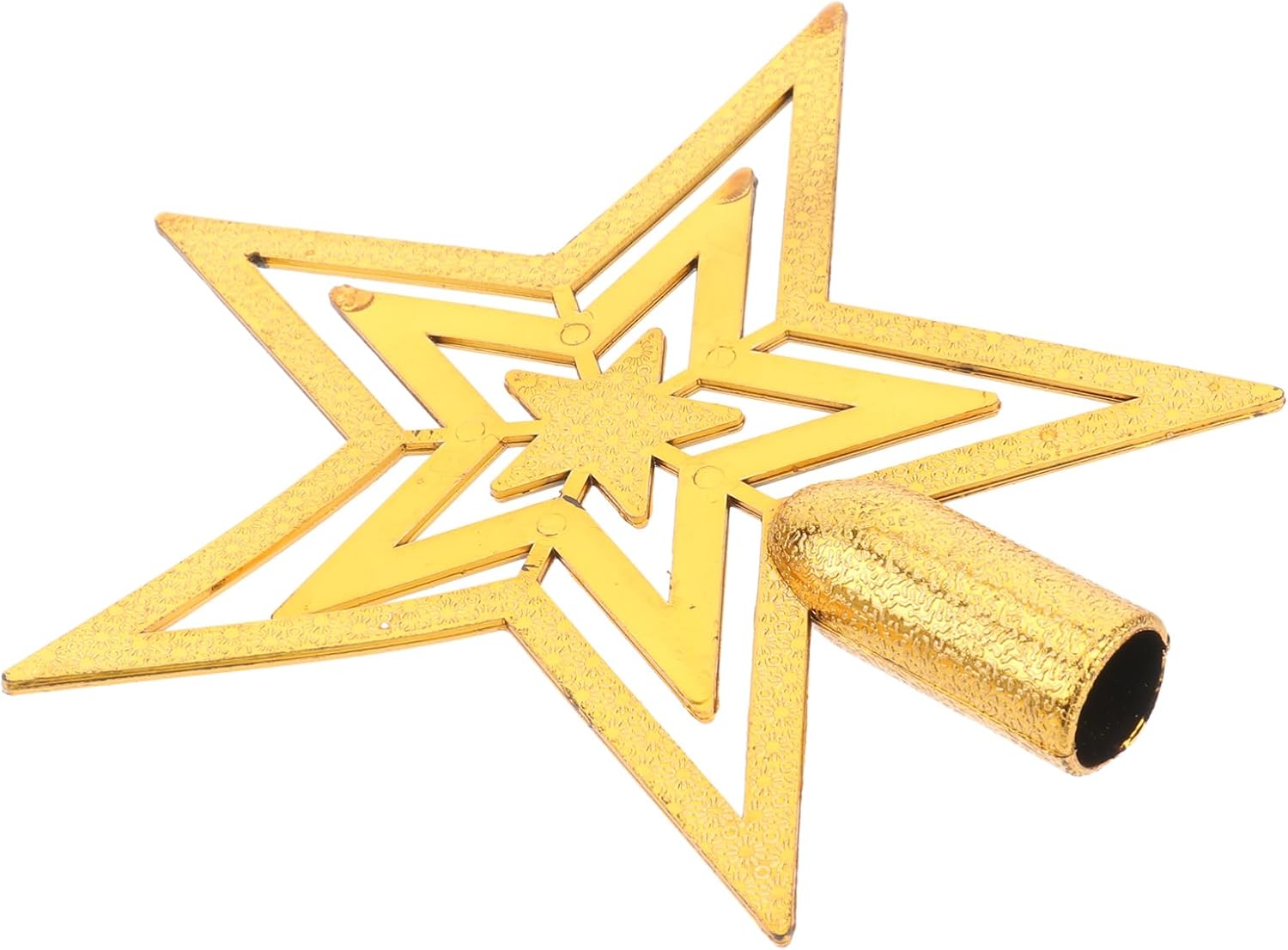 BESPORTBLE Mini Christmas Tree Topper Star, 6inch Hollowed