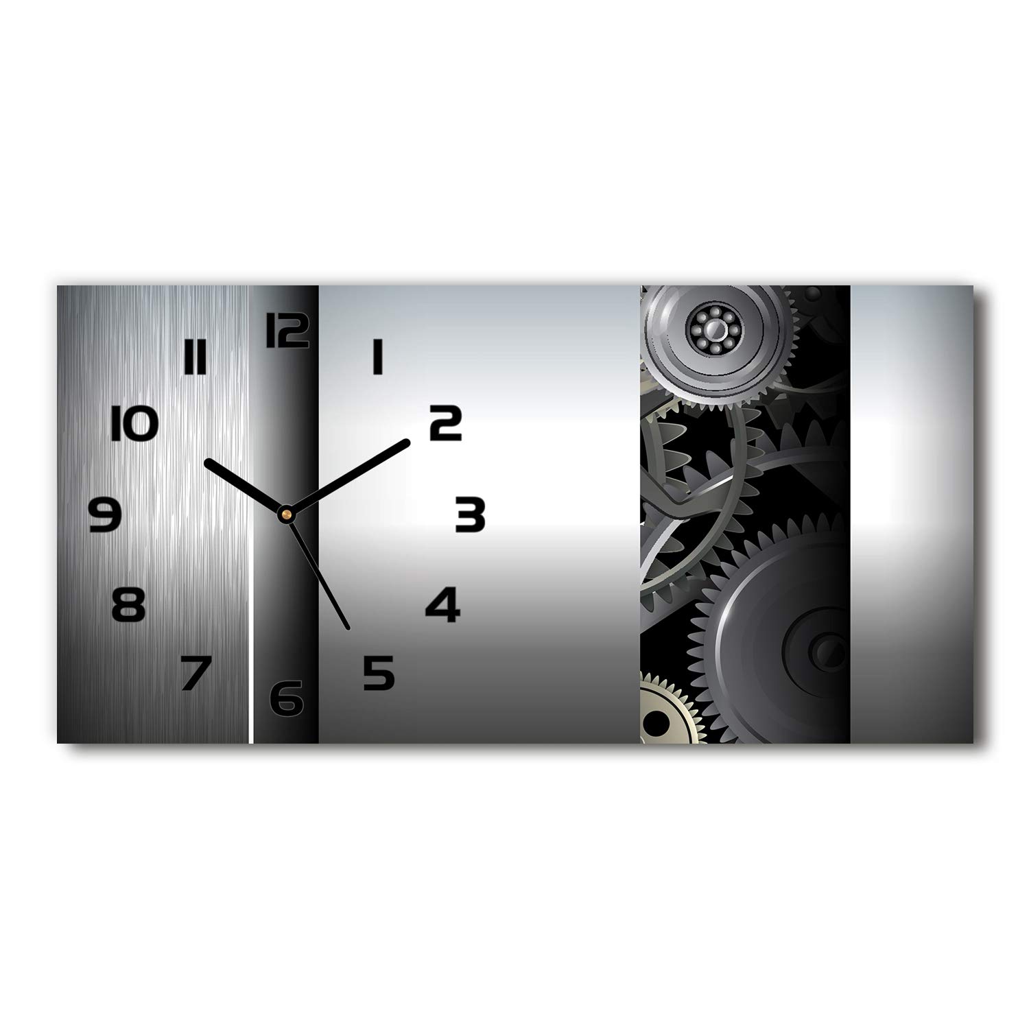 Horloge en verre sans tic-tac Tulup pour supprimer les bruits de salon noirs
