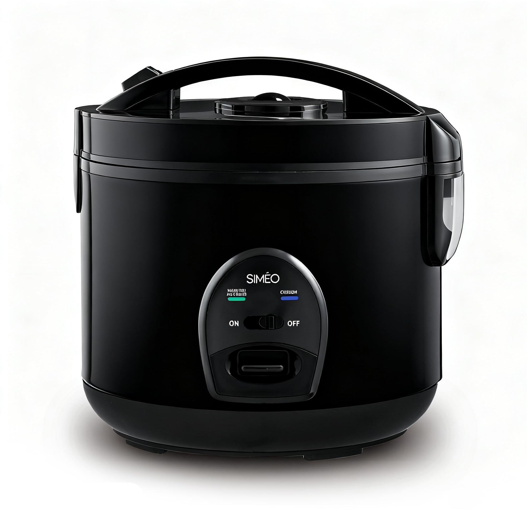 SIMÉO Cuiseur à Riz - 700W - Capacité 3L - Cuve Épaisse Amovible - Valve Vapeur Amovible - Maintien au Chaud Automatique - Panneau de Commande Intuitif - Panier Vapeur Inox - Blanc