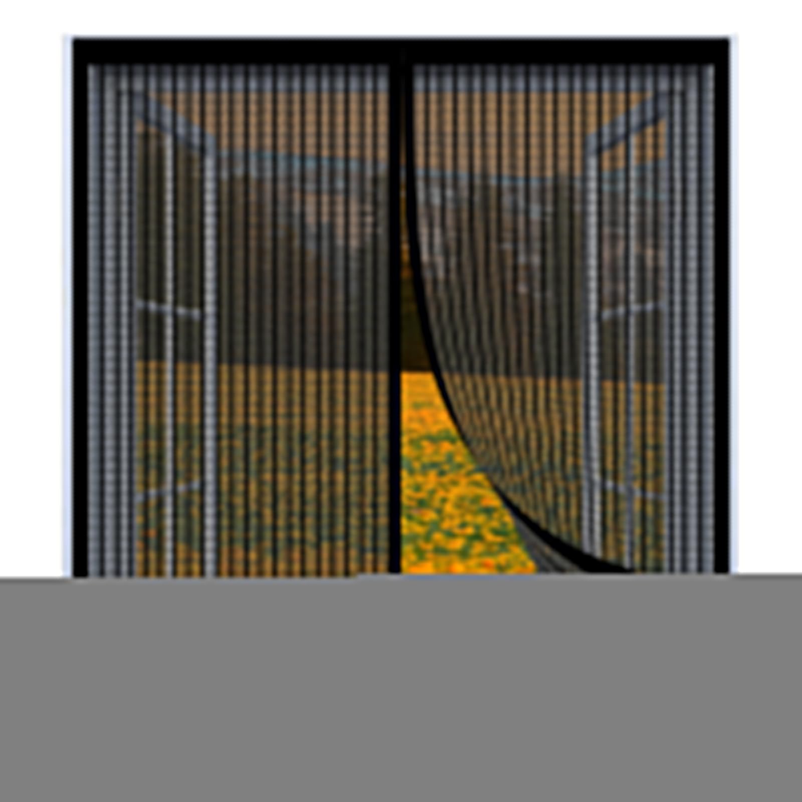 Yuanwan Black Mosquito Net Window Fly Screen 79 X 127 Cm Easy Installation No Drilling Or Screwing Magnetic Fly Screen Door For Windows Nets To Keep Bugs Out,