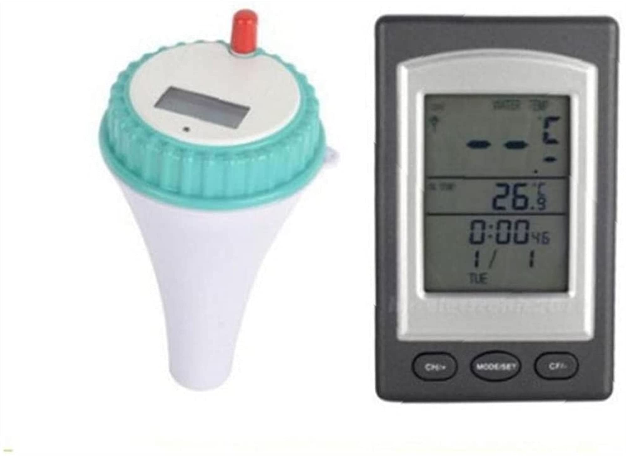 Termometr basenowy Bezprzewodowy zdalny cyfrowy wskaźnik temperatury wody z wyświetlaczem LCD do basenu Wanna Wanna