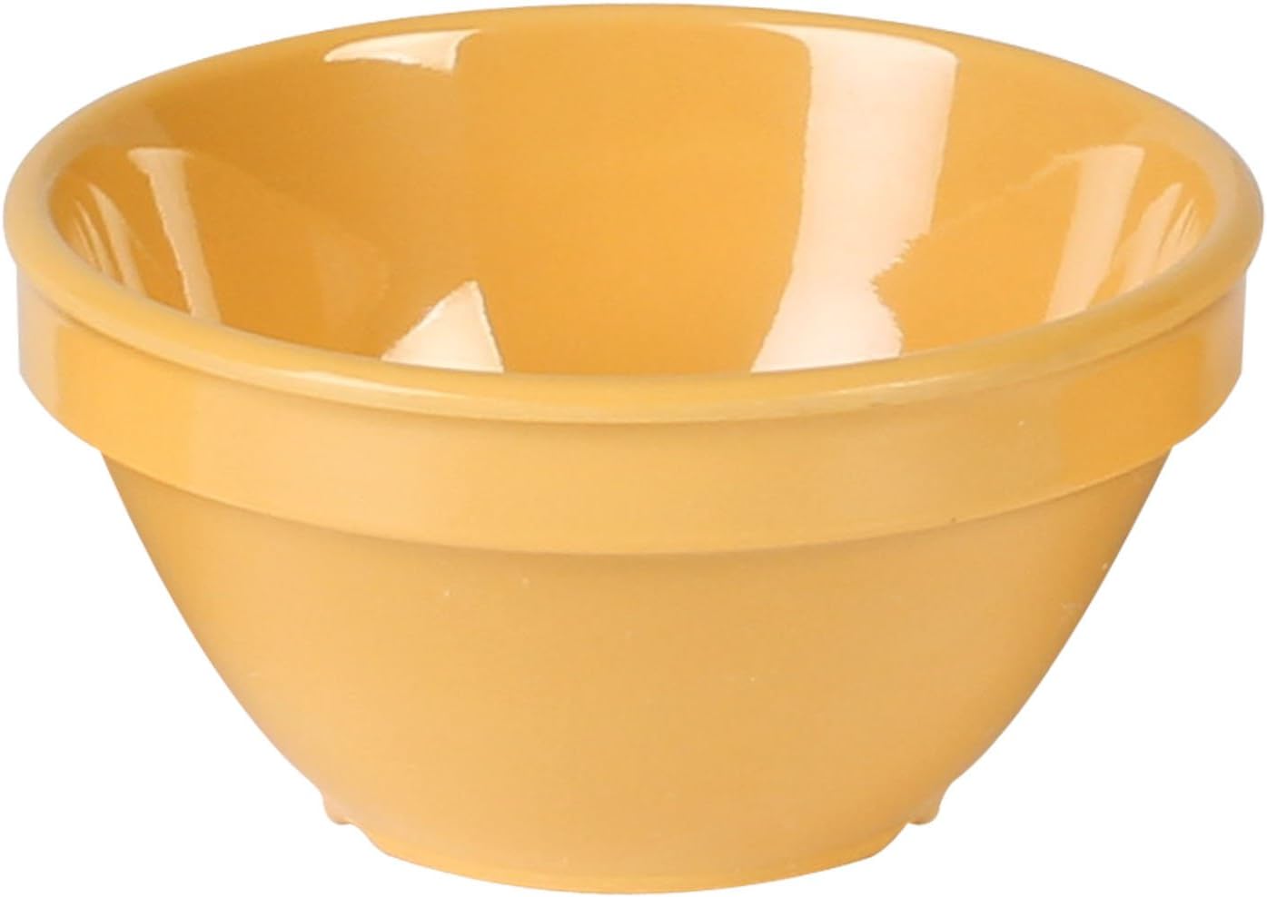 Color yellow melamine dinnerware collection 4.25 inch bouillon cup - 8 oz, comes in dozen