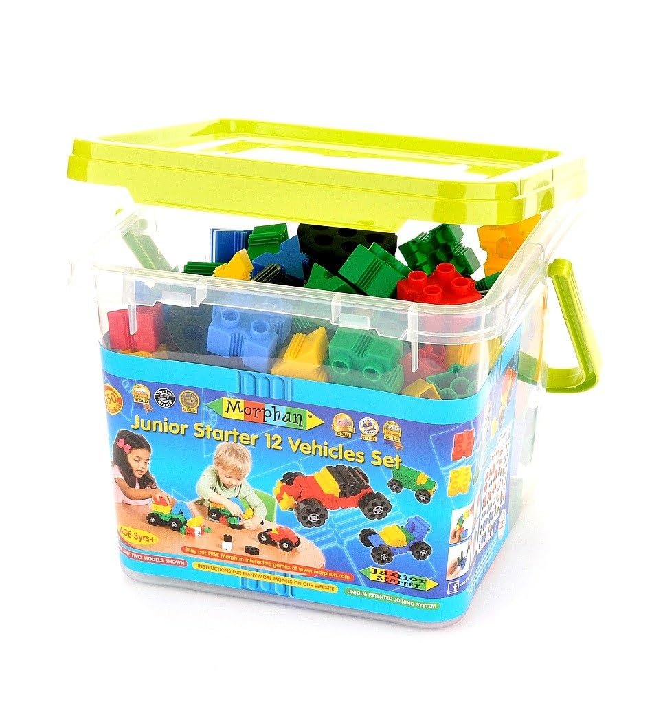 Morphun 12 vehículos 150 piezas juego de construcción bloques de construcción vehículo kit de construcción para niños