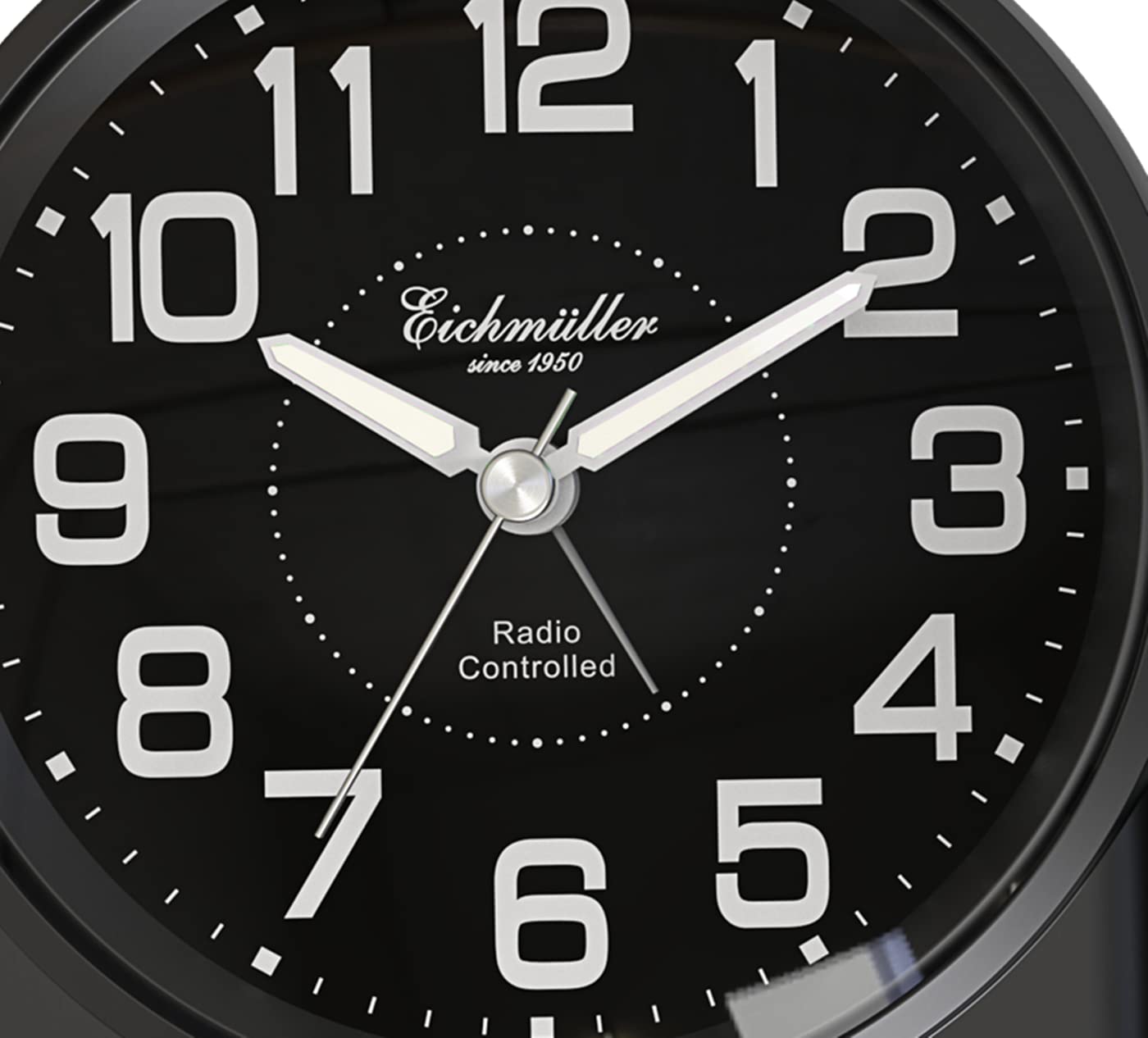 Eichmüller Funkwecker schwarz 9890-09 sehr gut ablesbar