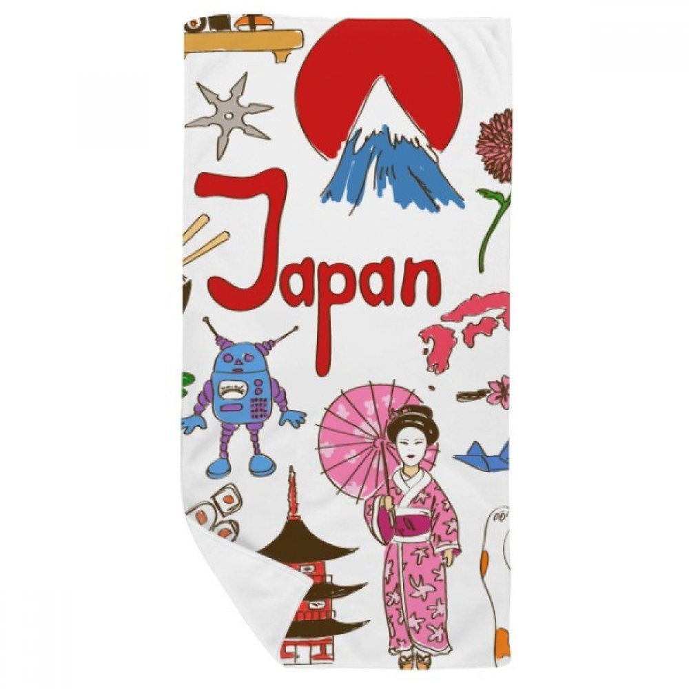 Serviette de bain ultra douce 35x70cm absorption rapide Japon