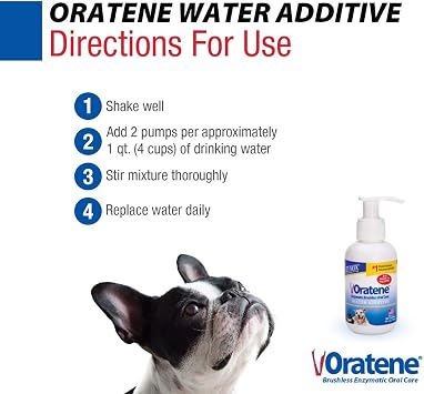 PET King Brands Zymox Oratene Water Additive Enzymatic Brushless Oral Care, 4 Ounces